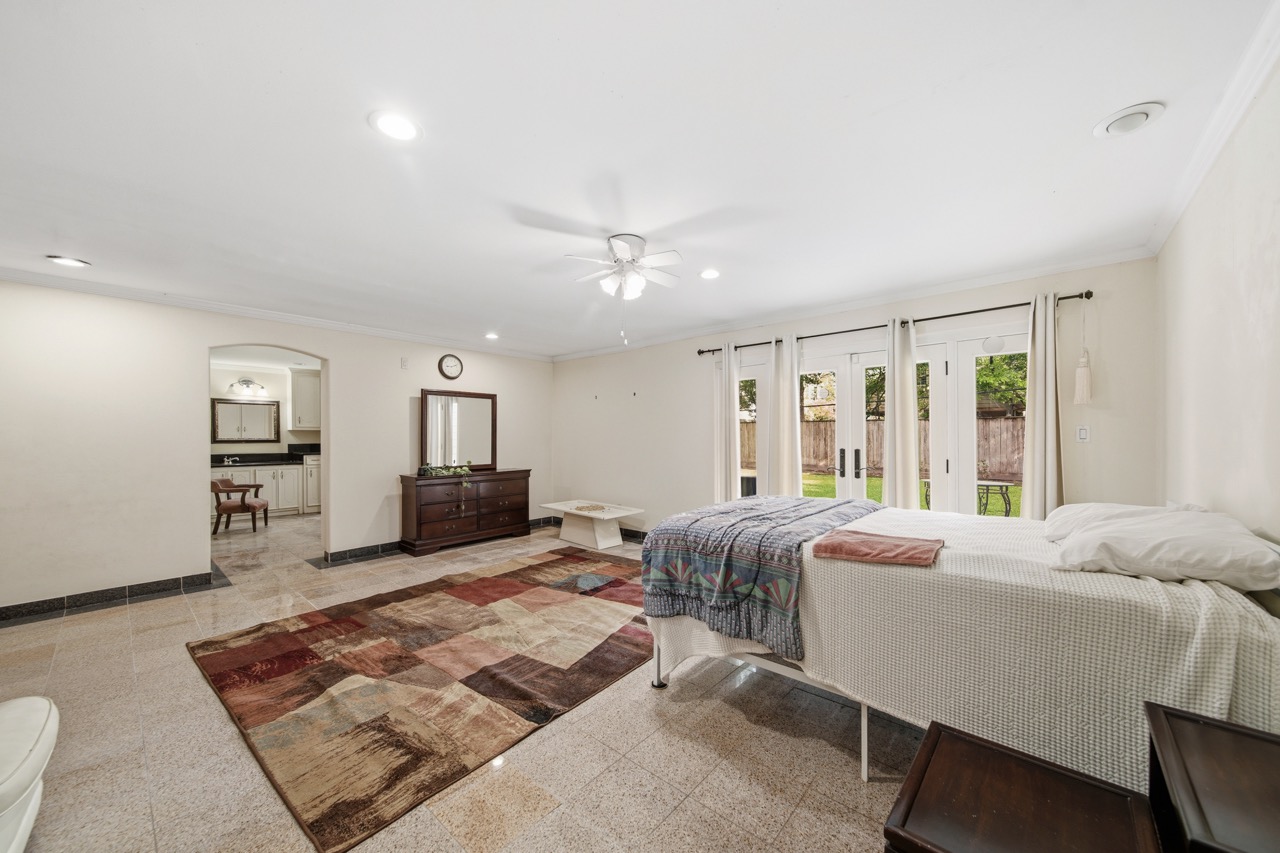 Spacious existing primary bedroom